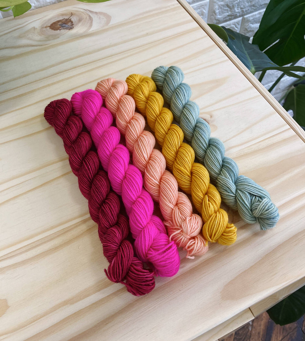 Coates & Co - Cottage Sock Yarn: Hand Dyed Mini Skein Sets